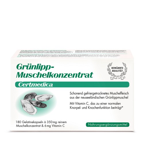 GRÜNLIPPMUSCHEL KONZENTRAT Kapseln - 180Stk