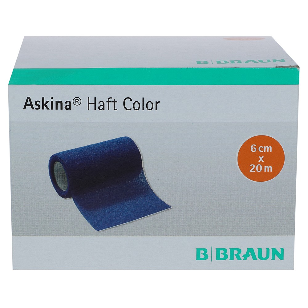 ASKINA Haftbinde Color 6 cmx20 m blau - 1Stk