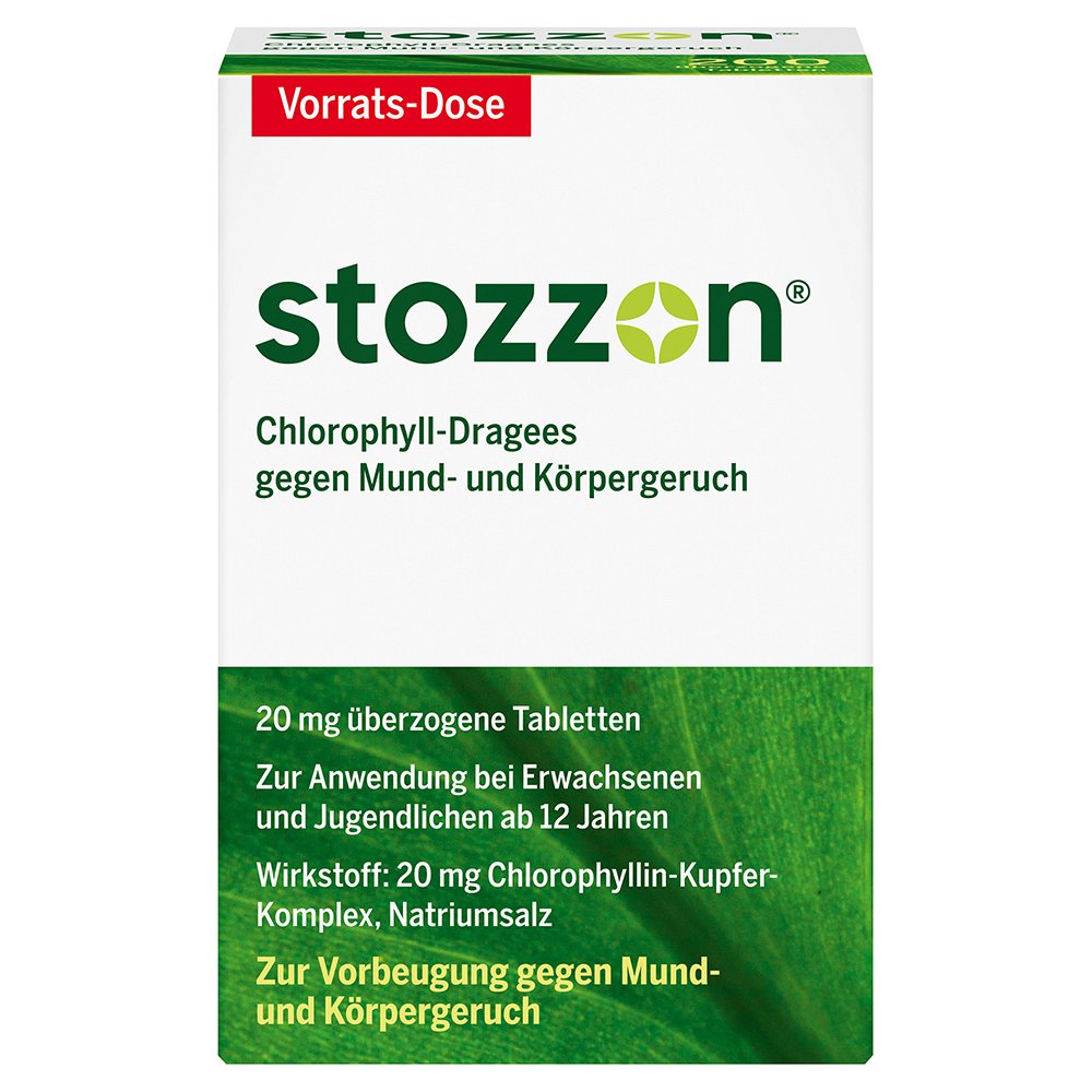 STOZZON Chlorophyll überzogene Tabletten - 200Stk - Mundspüllösungen/-pflege