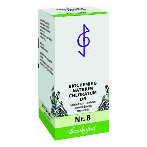 BIOCHEMIE 8 Natrium chloratum D 6 Tabletten - 200Stk - Schüßler Salze Bombastus