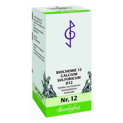 BIOCHEMIE 12 Calcium sulfuricum D 12 Tabletten - 200Stk - Schüßler Salze Bombastus