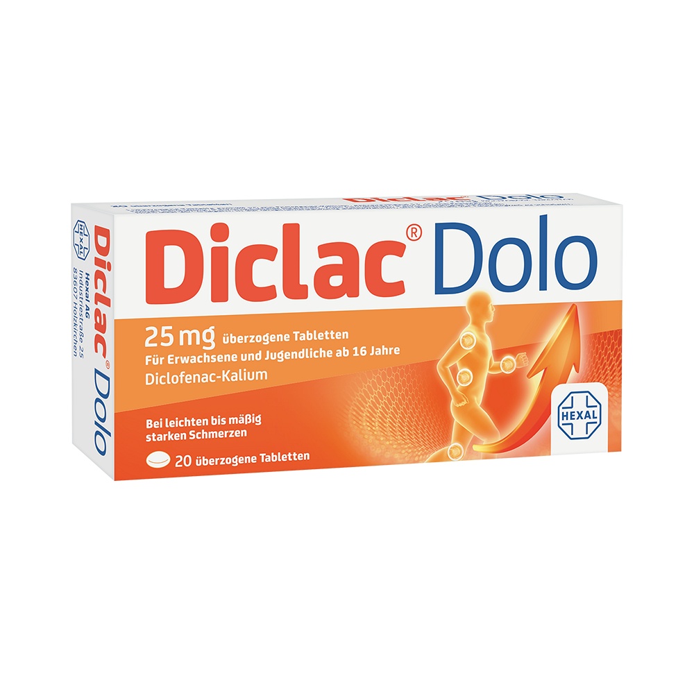 DICLAC Dolo 25 mg überzogene Tabletten - 20Stk - Rheuma & Arthrose