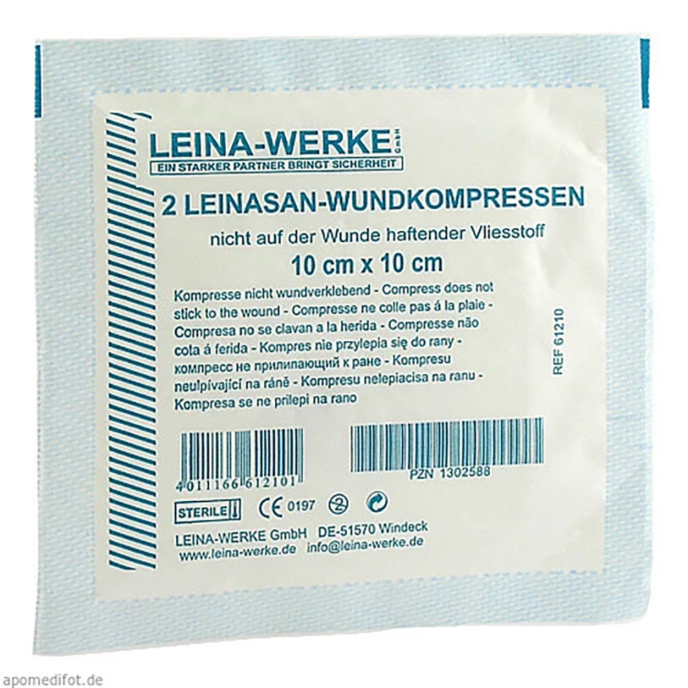 LEINA Wundkompressen 10x10 cm steril - 2Stk