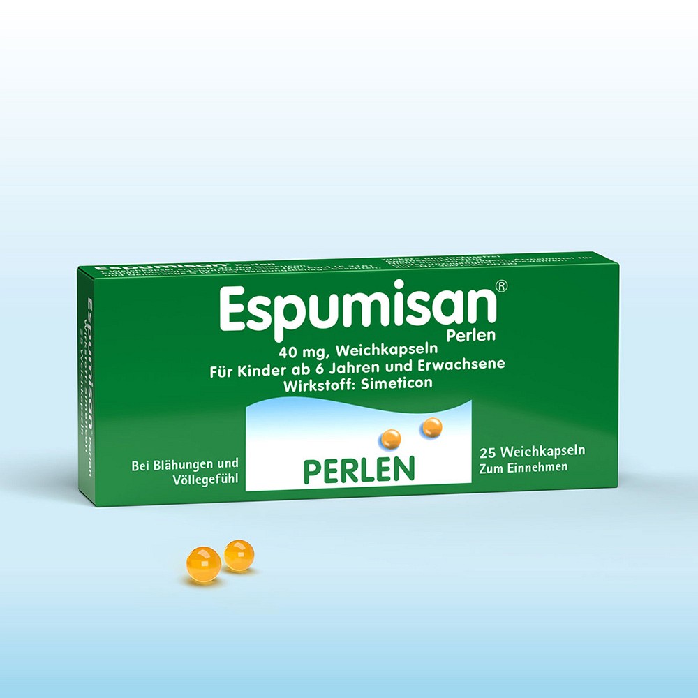 ESPUMISAN Perlen 40 mg Weichkapseln - 25Stk - Blähungen & Völlegefühl