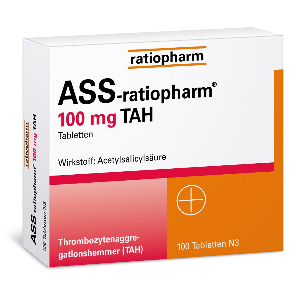 ASS-ratiopharm 100 mg TAH Tabletten - 50Stk - Blutverdünnung