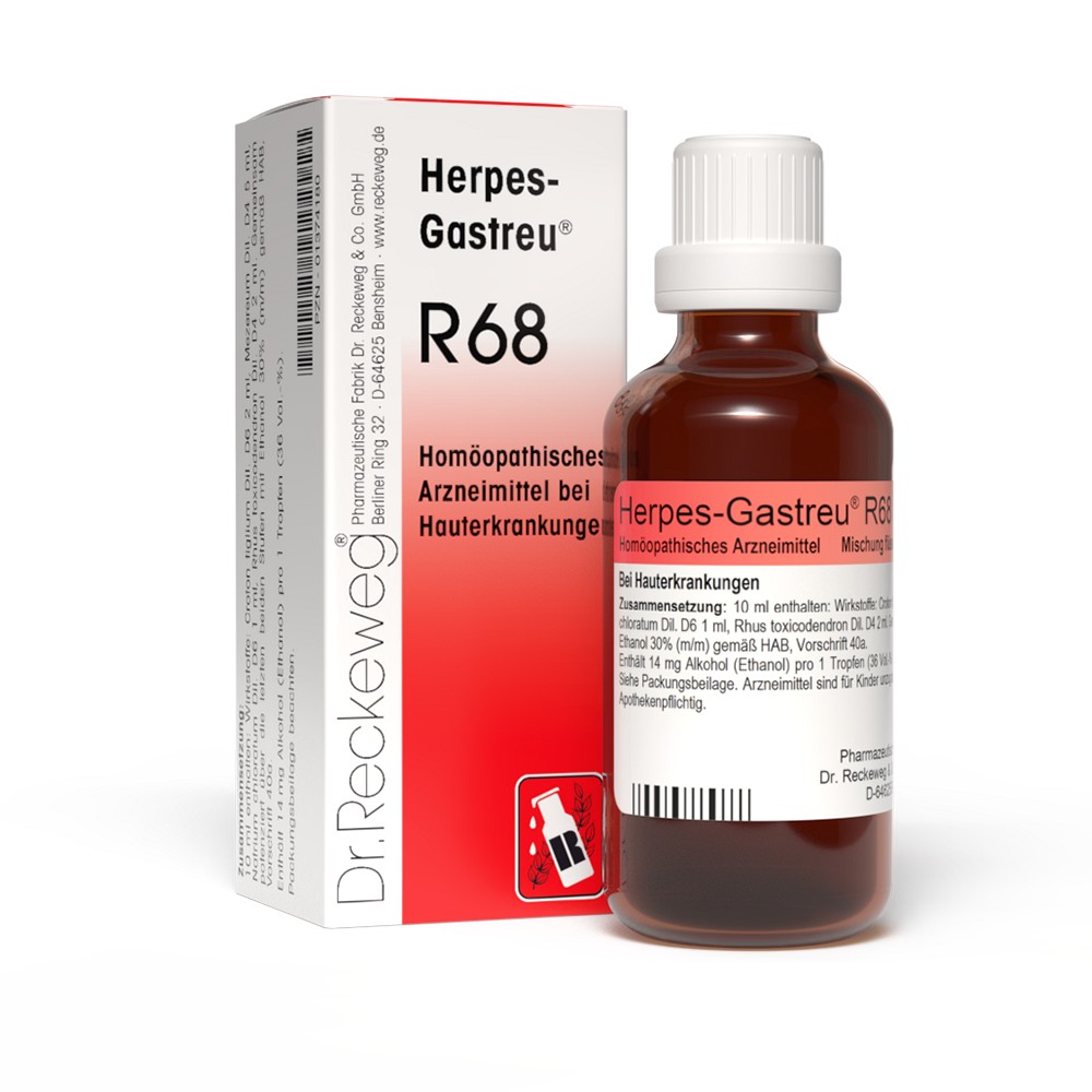 HERPES-GASTREU R68 Tropfen zum Einnehmen - 22ml - Lippenherpes