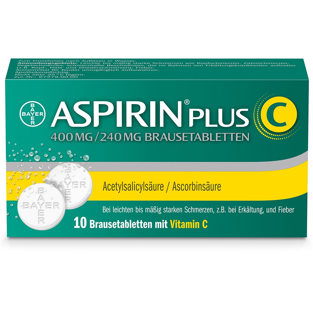 ASPIRIN plus C Brausetabletten - 10Stk - Schmerzen