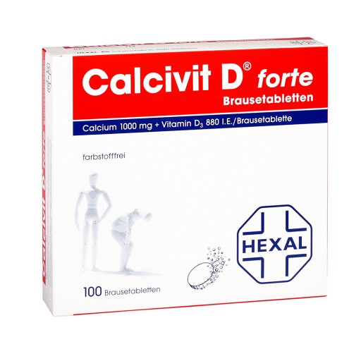 CALCIVIT D forte Brausetabletten - 100Stk - Für Haut, Haare & Knochen