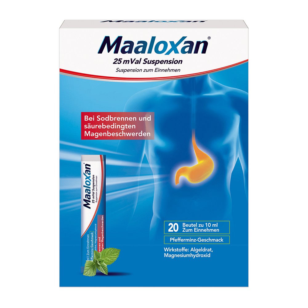 MAALOXAN 25 mVal Suspension - 20X10ml - Entgiften-Entschlacken-Entsäuern