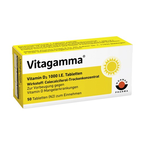 VITAGAMMA Vitamin D3 1.000 I.E. Tabletten - 50Stk - Abwehrkräfte