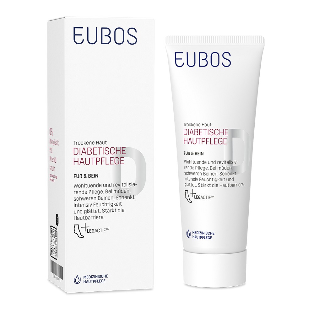 EUBOS DIABETISCHE HAUT PFLEGE Fuß+Bein Creme - 100ml - Fusspflege