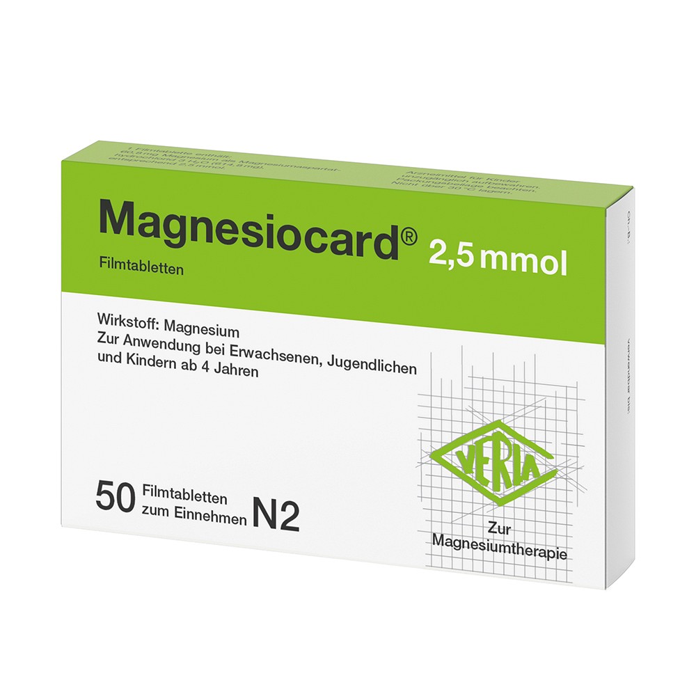 MAGNESIOCARD 2,5 mmol Filmtabletten - 50Stk - Magnesium