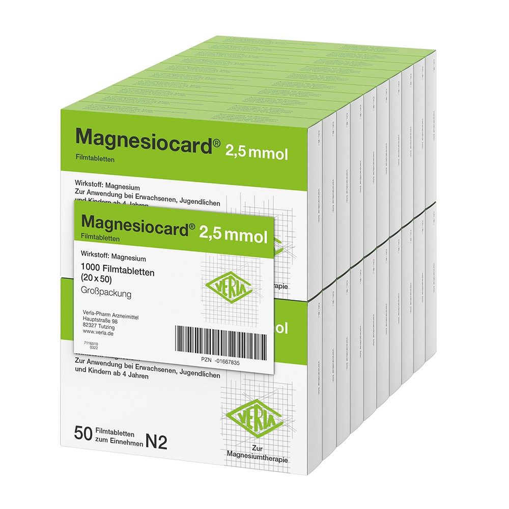 MAGNESIOCARD 2,5 mmol Filmtabletten - 20X50Stk