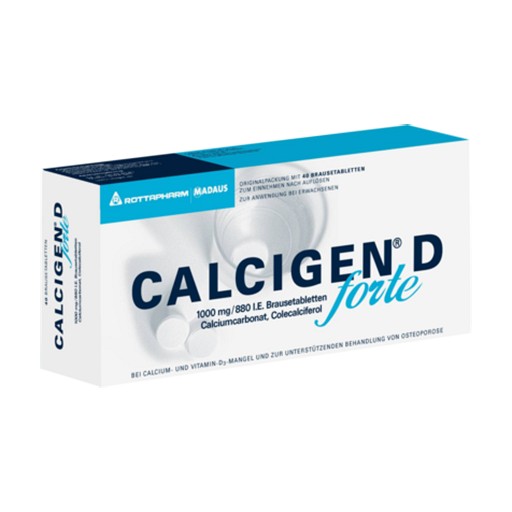 CALCIGEN D forte 1000 mg/880 I.E. Brausetabletten - 40Stk