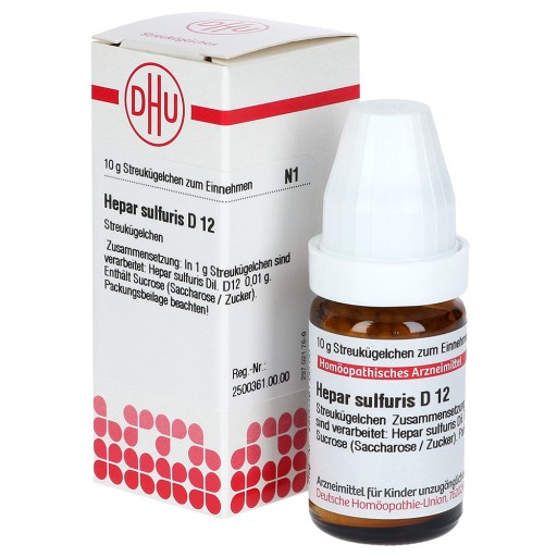 HEPAR SULFURIS D 12 Globuli - 10g - F - H