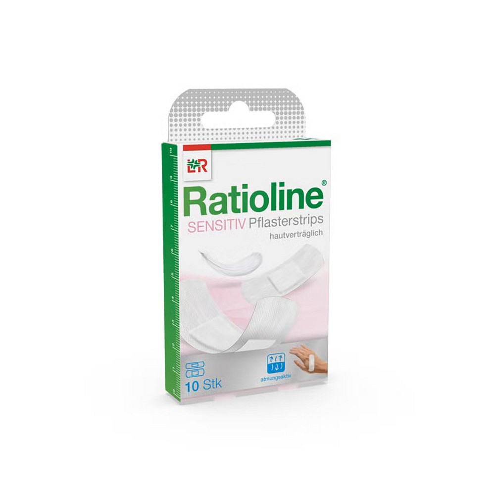 RATIOLINE sensitive Pflasterstrips in 2 Größen - 10Stk - SENSITIV