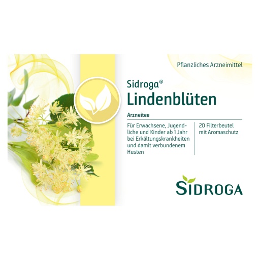 SIDROGA Lindenblüten Tee Filterbeutel - 20X1.8g - Erkältung