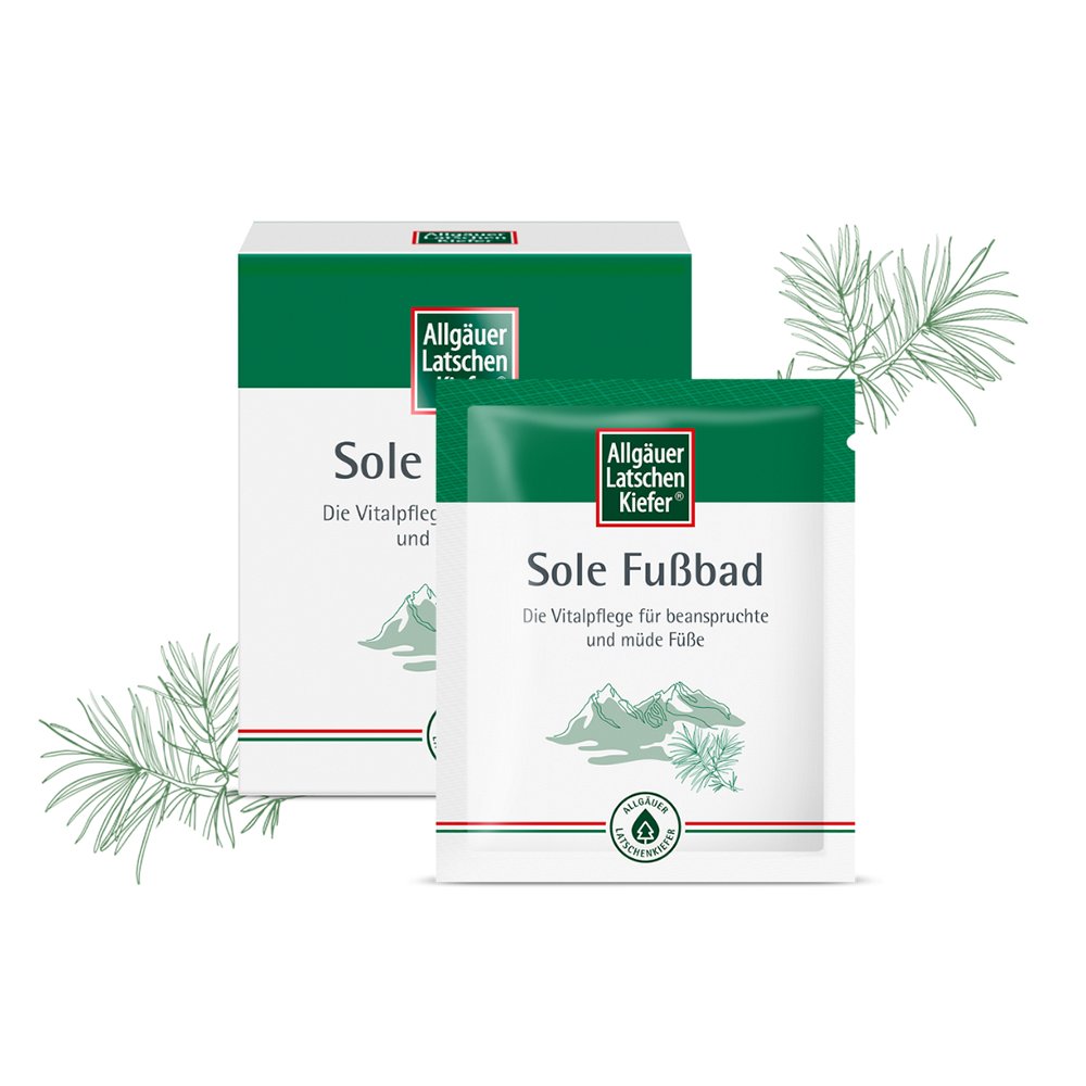 ALLGÄUER LATSCHENK. Sole Fußbad - 10X10g - Für die Füße
