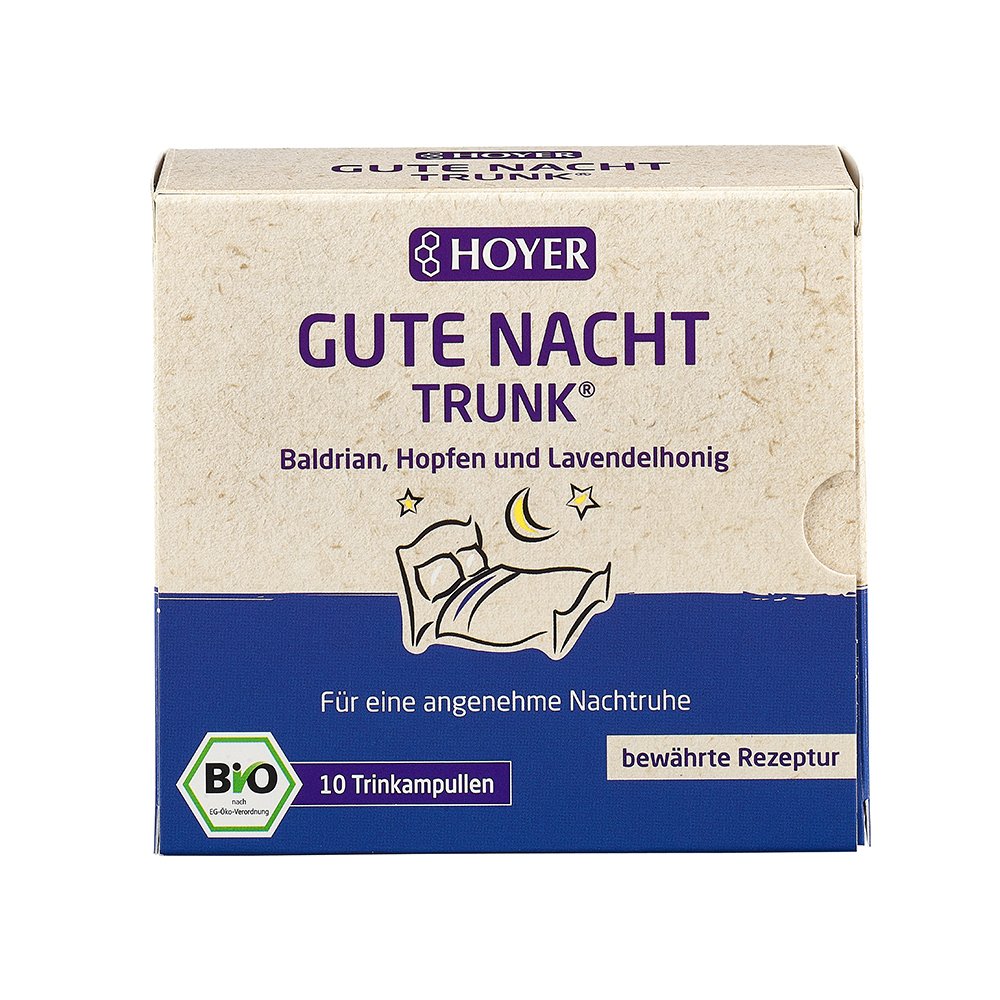 HOYER Gute Nacht Trunk Trinkampullen - 10X10ml - Unruhe & Schlafstörungen