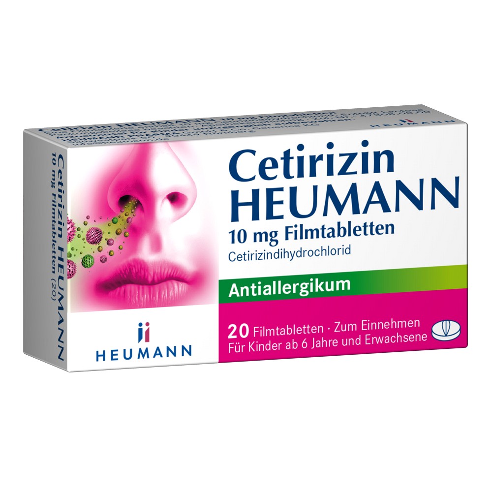 CETIRIZIN Heumann 10 mg Filmtabletten - 20Stk - Allergien