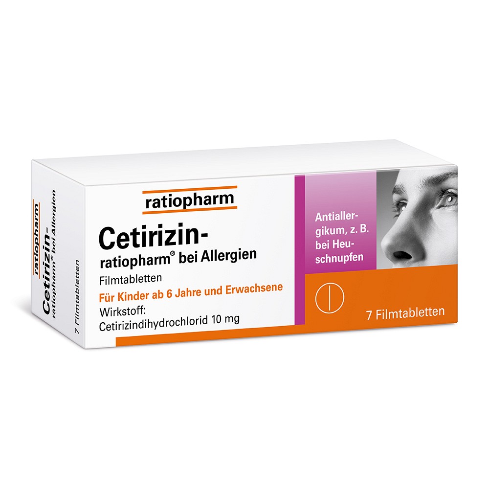 CETIRIZIN-ratiopharm bei Allergien 10 mg Filmtabl. - 7Stk - Allergien