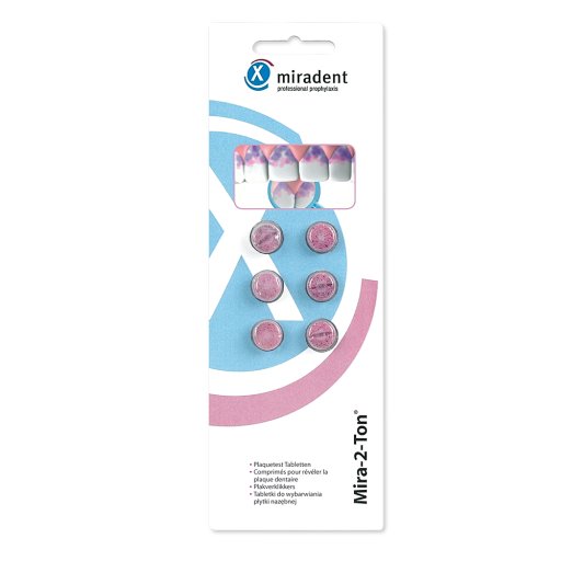 MIRADENT Plaquetest Tabletten Mira-2-Ton - 6Stk - Zahn- & Mundpflege