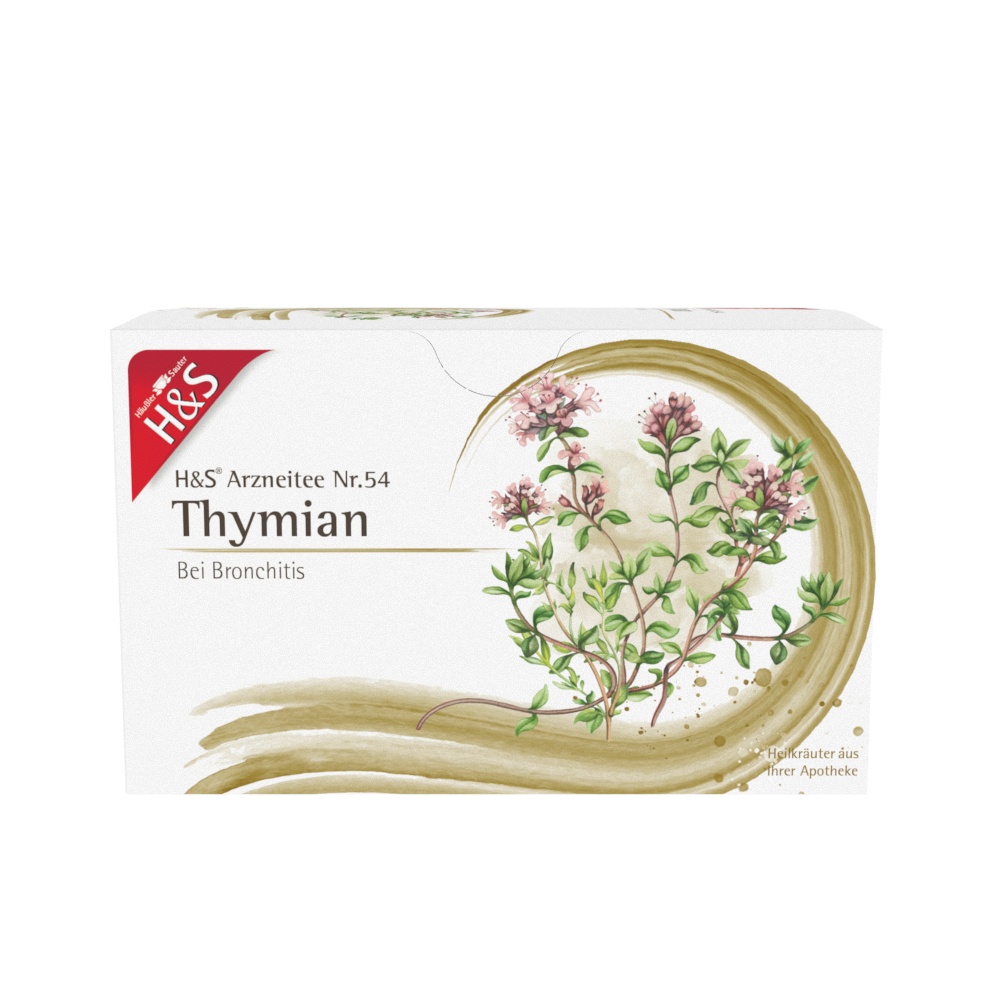 H&S Thymian Tee Filterbeutel - 20X1.4g - Erkältung, Husten, Hals und Bronchien