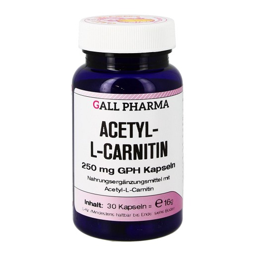 acetyl-l-carnitin nahrungsergänzungsmittel ACETYL-L-CARNITIN 250 mg Kapseln (30 Stk)