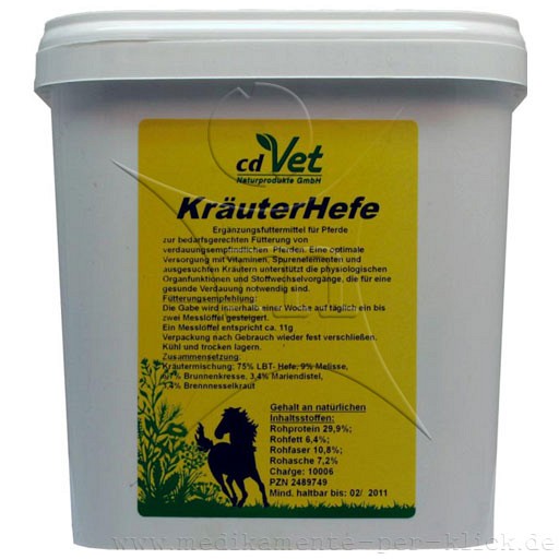 KRÄUTERHEFE vet. - 2000g - Magen & Darm