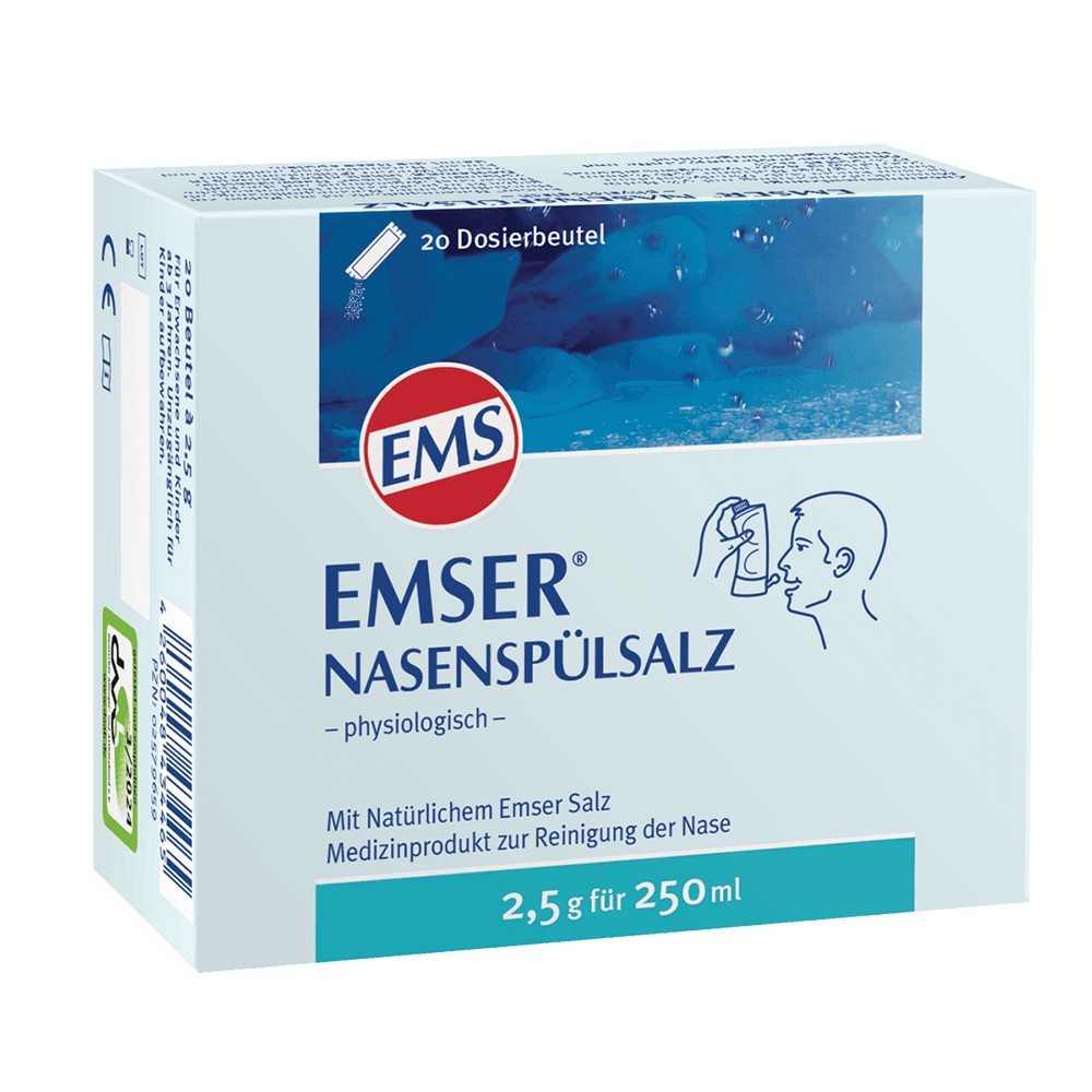 EMSER Nasenspülsalz physiologisch Btl. - 20Stk - Nase