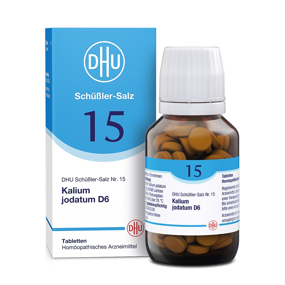 BIOCHEMIE DHU 15 Kalium jodatum D 6 Tabletten - 200Stk - DHU Schüßler Salz Nr.13-24