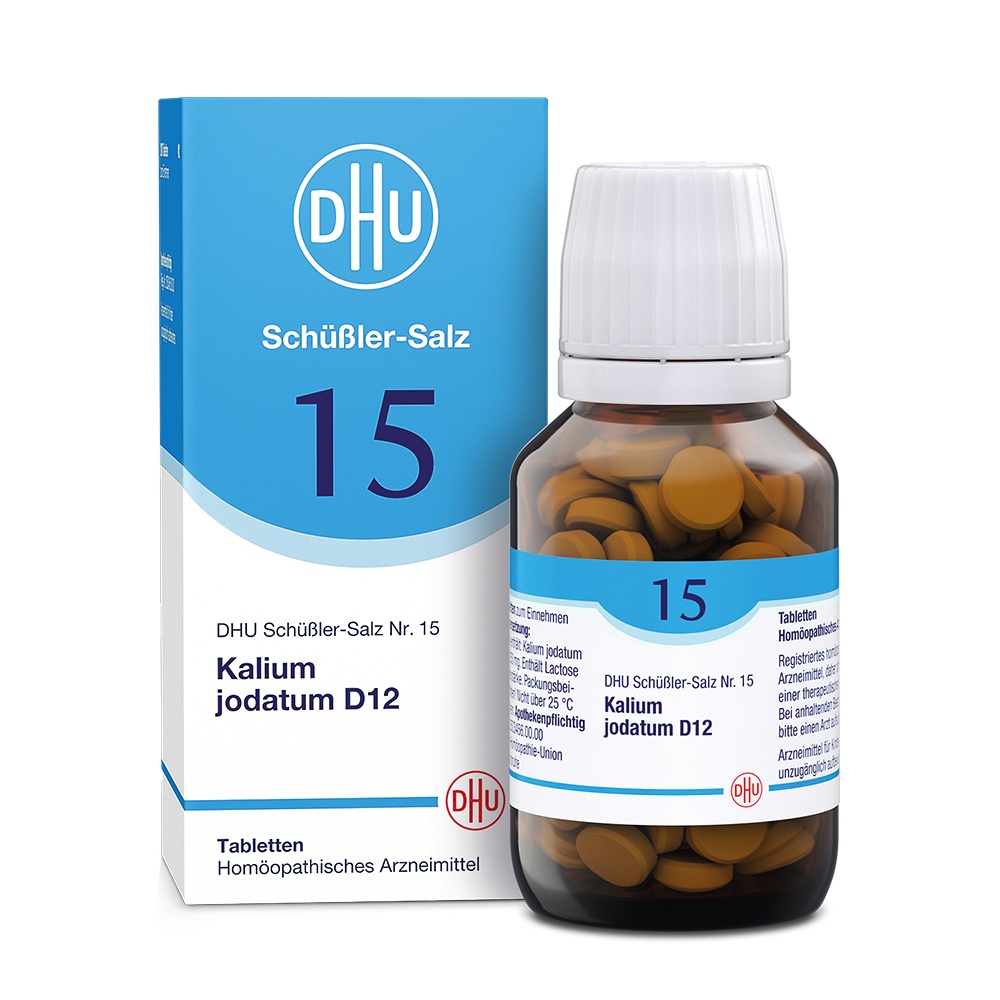 BIOCHEMIE DHU 15 Kalium jodatum D 12 Tabletten - 200Stk - DHU Schüßler Salz Nr.13-24