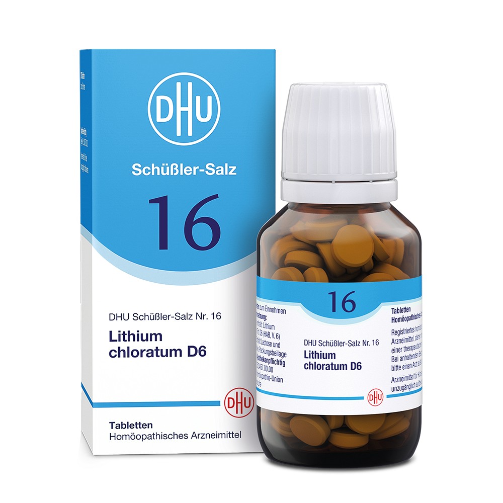 BIOCHEMIE DHU 16 Lithium chloratum D 6 Tabletten - 200Stk - DHU Schüßler Salz Nr.13-24