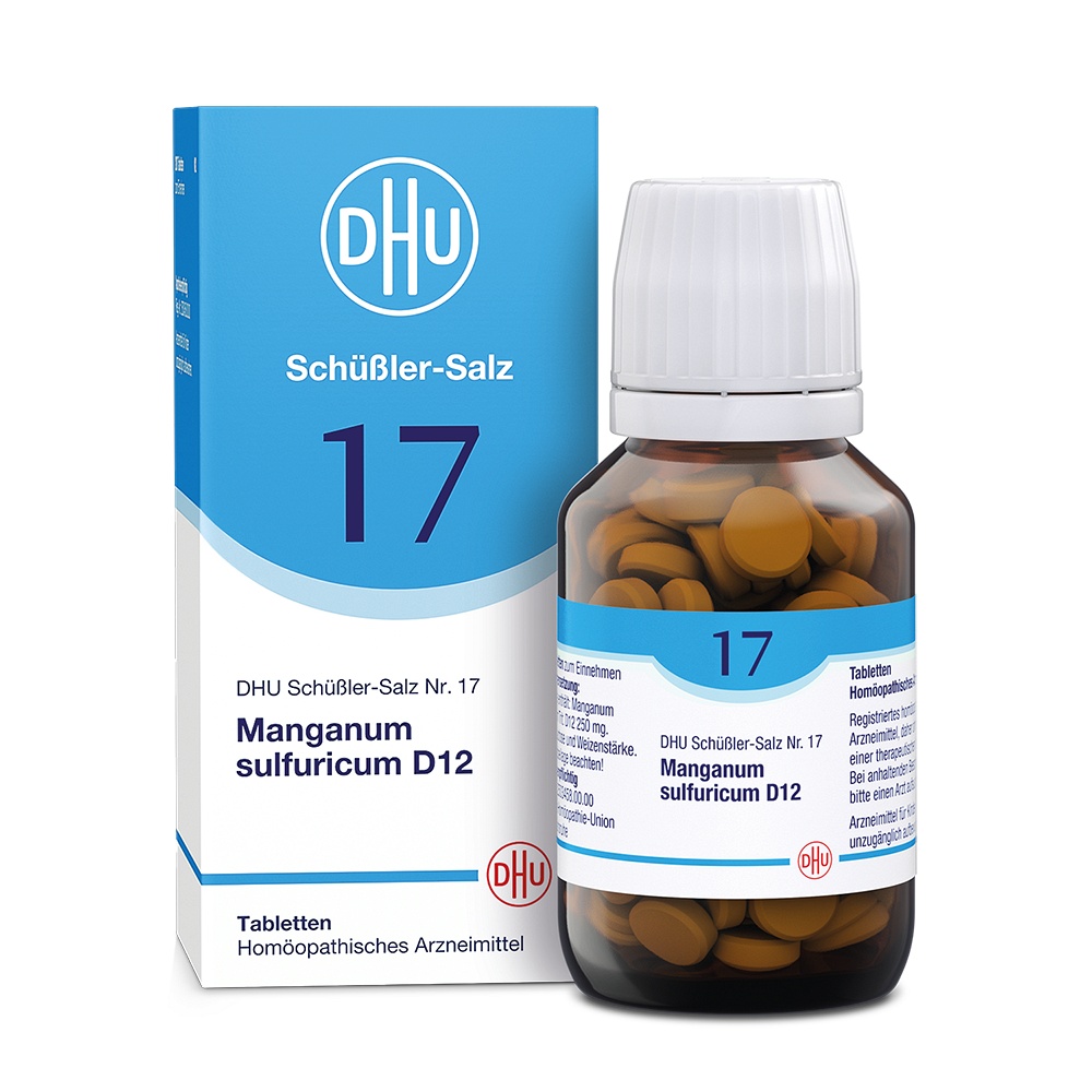 BIOCHEMIE DHU 17 Manganum sulfuricum D 12 Tabl. - 200Stk - DHU Schüßler Salz Nr.13-24