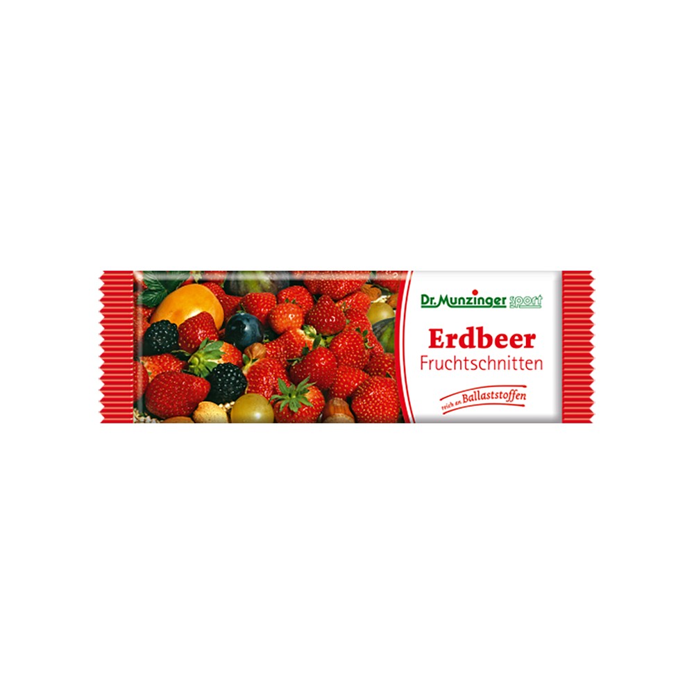 DR.MUNZINGER Fruchtschnitte Erdbeere - 50g