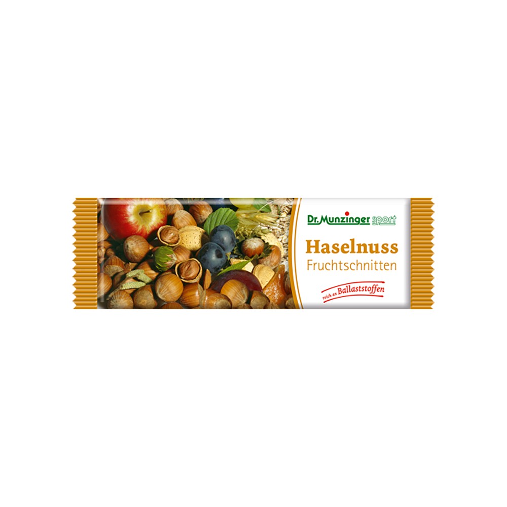DR.MUNZINGER Fruchtschnitte Haselnuss - 50g