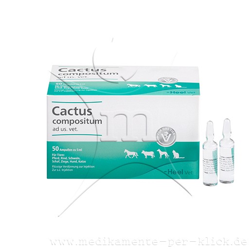CACTUS COMPOSITUM ad us.vet.Ampullen - 50Stk - Homöopathie