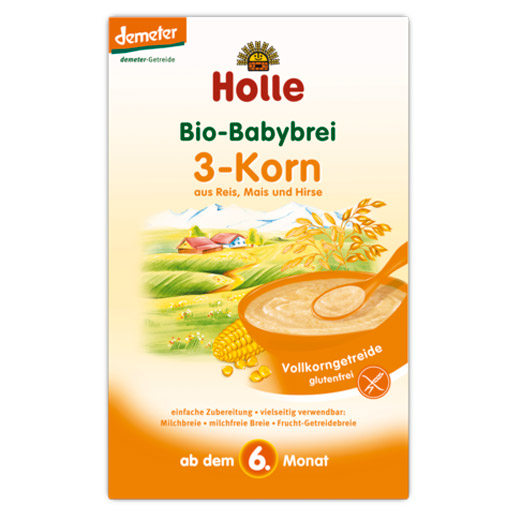HOLLE Bio Babybrei 3 Korn - 250g - Babynahrung