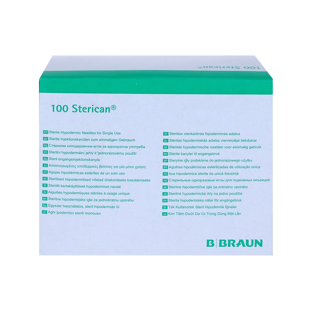STERICAN Kanülen Luer-Lok 0,45x25 mm Gr.18 braun - 100Stk