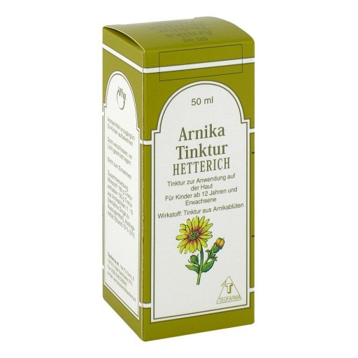 ARNIKATINKTUR Hetterich - 50ml - Gelenk-, Kreuz- & Rückenschmerzen, Sportverletzungen