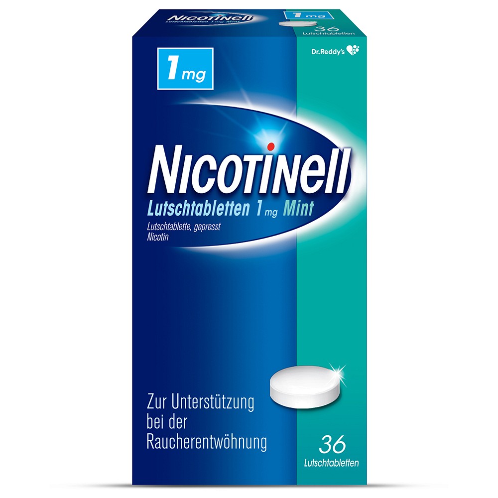 NICOTINELL Lutschtabletten 1 mg Mint - 36Stk - Raucherentwöhnung