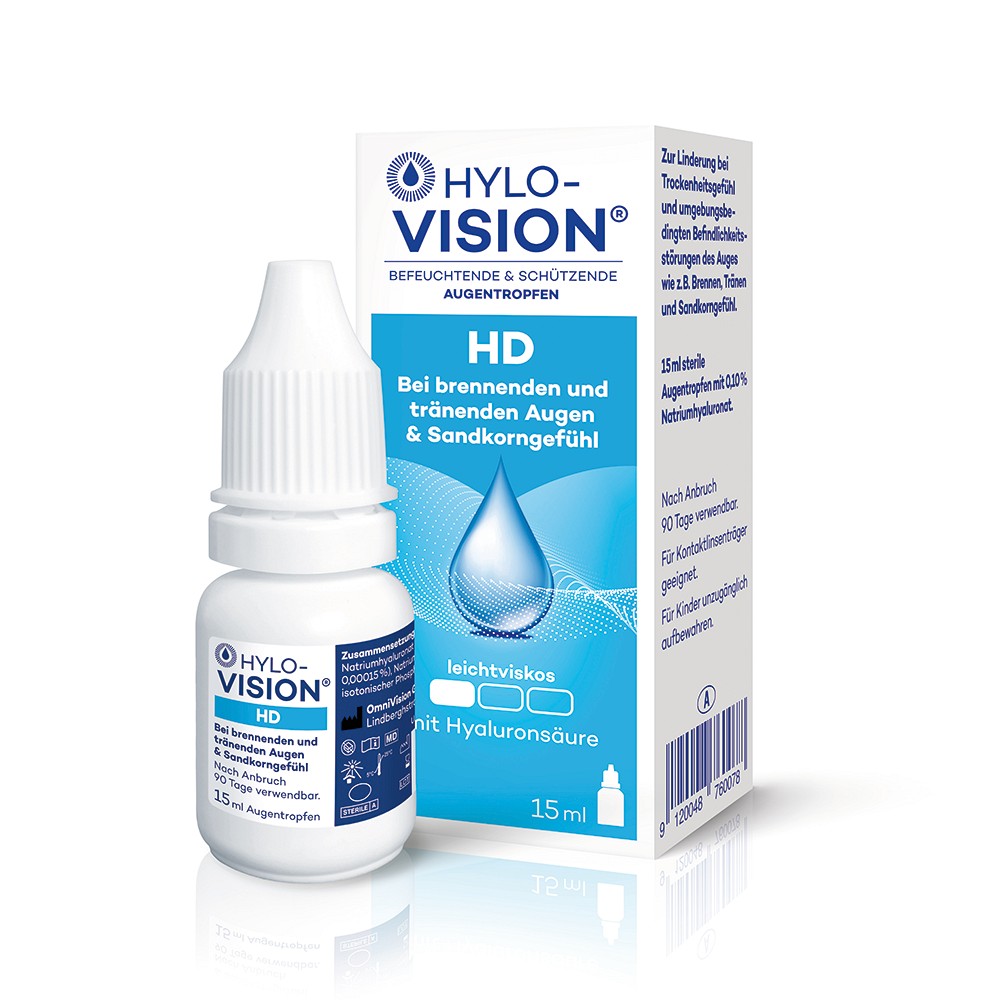HYLO-VISION HD Augentropfen - 15ml - Trockene Augen