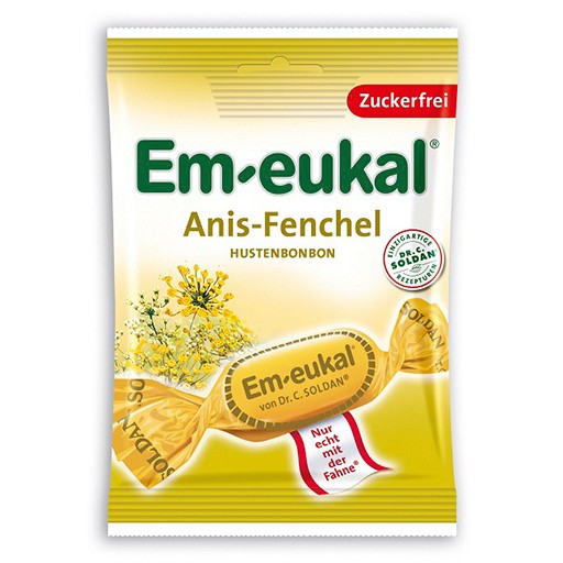 EM-EUKAL Bonbons Anis Fenchel zuckerfrei - 75g - Em-Eukal®