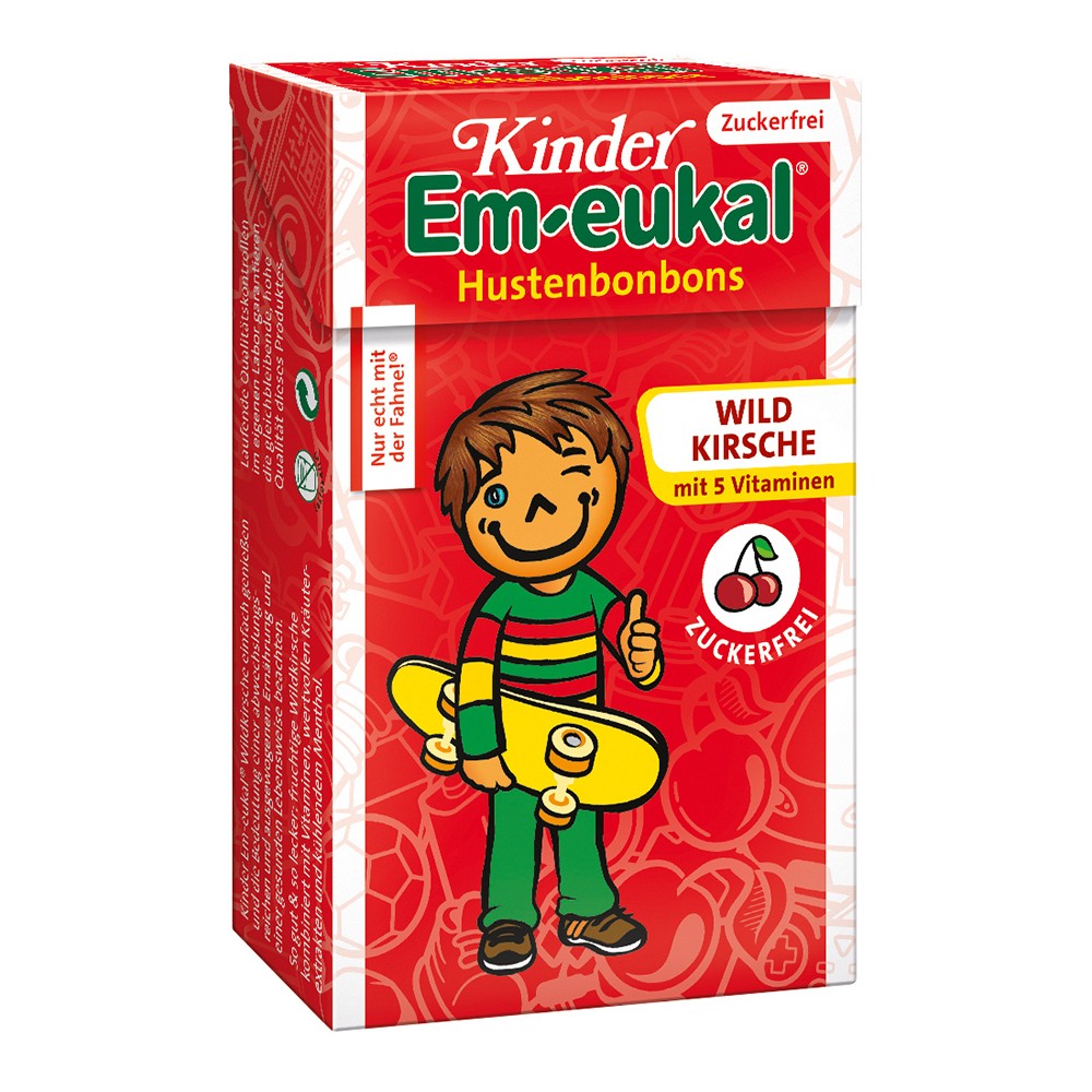 EM-EUKAL Kinder Bonbons zuckerfrei Pocketbox - 40g - Geschenke für Kinder