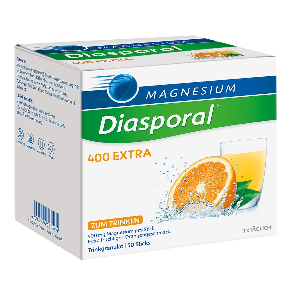 MAGNESIUM DIASPORAL 400 Extra Trinkgranulat - 50Stk - Wadenkrämpfe