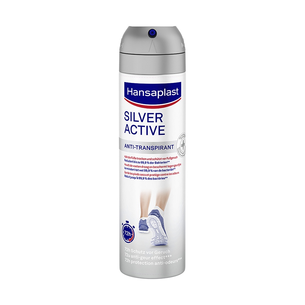 HANSAPLAST Fußspray Silver Active - 150ml - Hansaplast