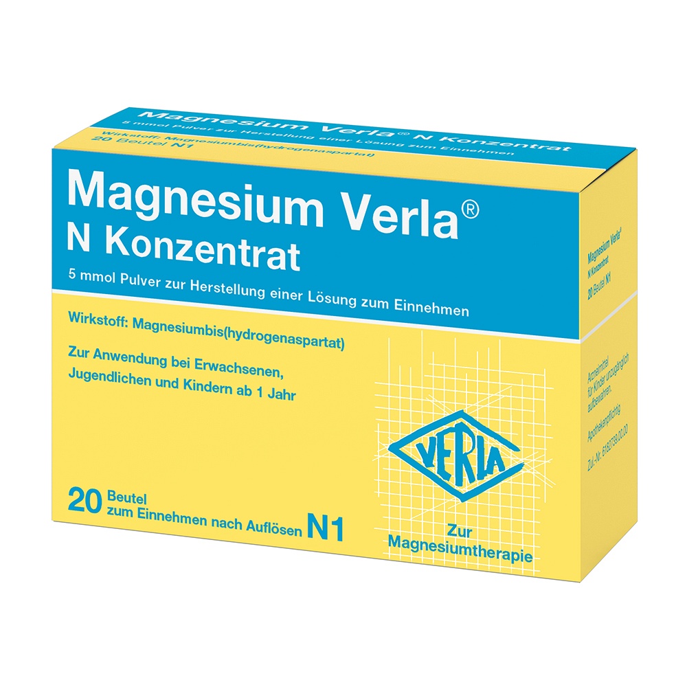 MAGNESIUM VERLA N Konzentrat Plv.z.H.e.L.z.Einn. - 20Stk - Magnesium