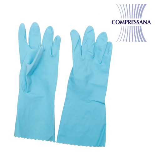 COMPRESSANA Gummihandschuhe Gr.4 farbig - 2Stk
