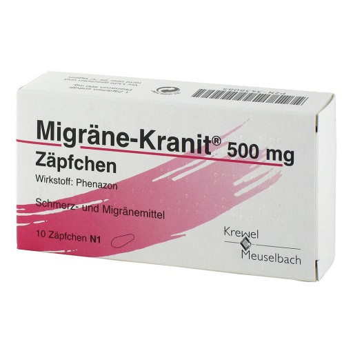 Migrane Kranit 500 Mg Zapfchen 10 St Medikamente Per Klick De