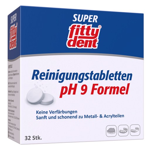 FITTYDENT super Reinigungstabletten - 32Stk - Vegan